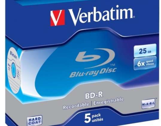 BD R 25GB Verbatim 6x 5er Jewel Case 43715