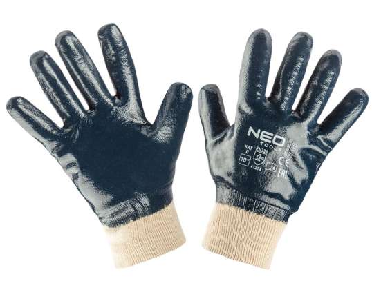 Work Gloves Cotton Fully Coated with Nitrile 4121X Size 10