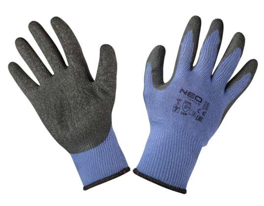 Work gloves cotton with polyester coated with latex 2143X size 9