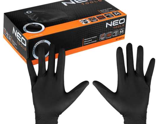 Nitrilhandschuhe. Schwarz. 100 Stück. Größe M