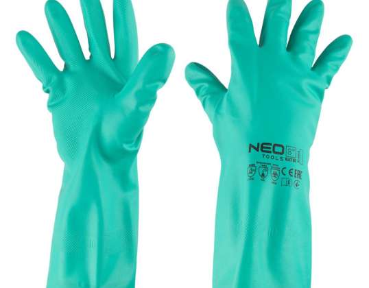 Chemisch beständige Handschuhe. Nitril. Größe 8