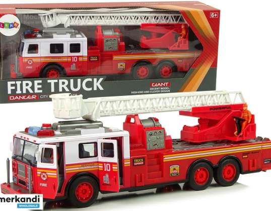 Brigada de bomberos Fricción Luces de accionamiento Sonidos Escalera Puerta Abrible