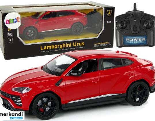 Auto R/C 1:24 Lamborghini Urus Red 2.4 G gaismas