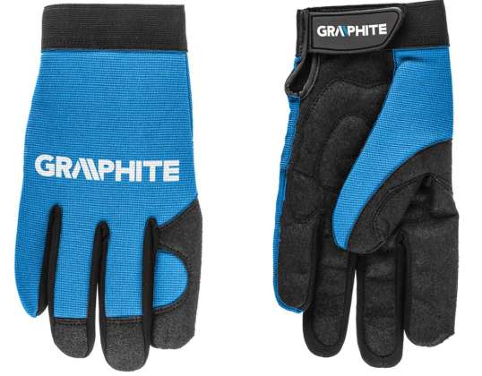 Work Gloves 10&quot; synthetic leather elastic fabric CE