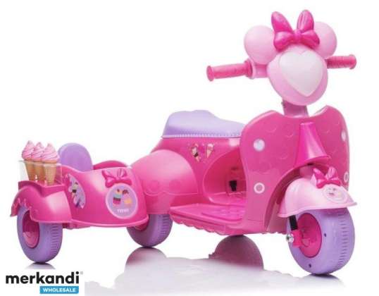 Dondurma Salonu Scooter Üç Tekerlekli Bisiklet JT5258 Pembe