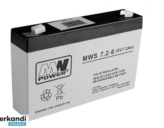 AGM gel battery for 6V7.2Ah