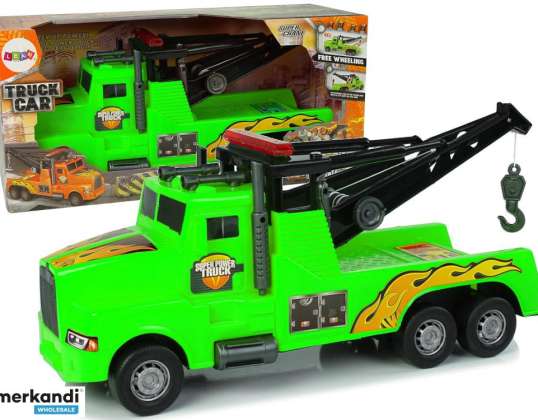 Auto Camión Remolque Camión Asistencia en Carretera 1:10 Cuerda Verde