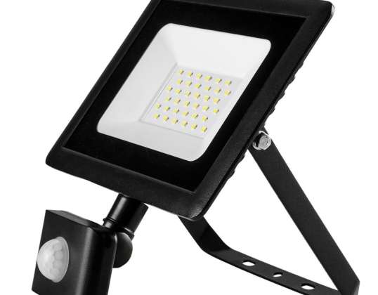 Refletor com sensor de movimento SMD 30W 2550 lm 230V