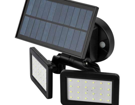 Solcellevegglampe SMD LED 450 lm