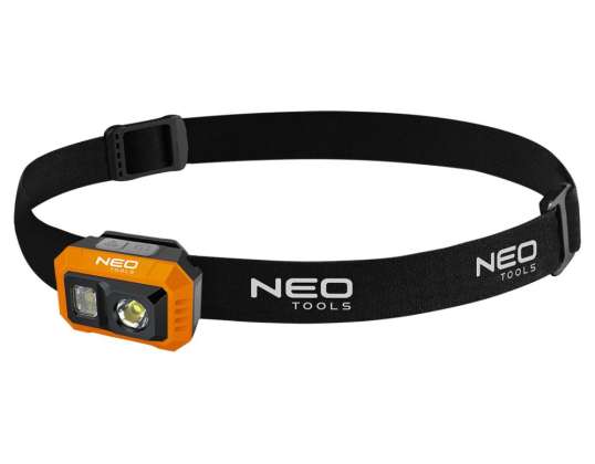 Oppladbar hodelykt 500 lm USB COB LED 12 stk.