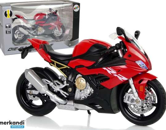 Modelo de motocicleta BMW S1000RR Sonidos de luz roja