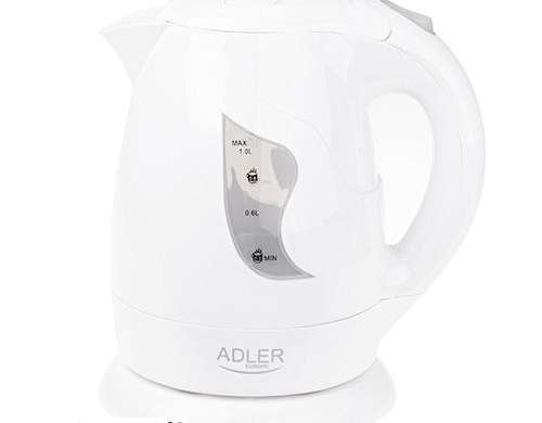 AD 08 weißer elektrischer Wasserkocher 1,0 l