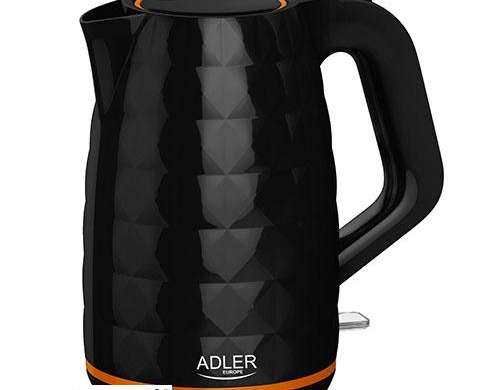 AD 1277 tetera de plástico negra 1,7 l