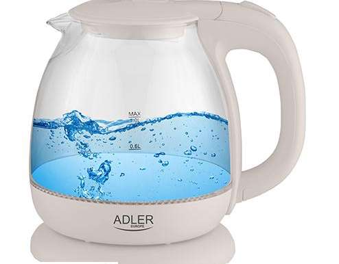 AD 1283 Creme Glas Wasserkocher 1,0l