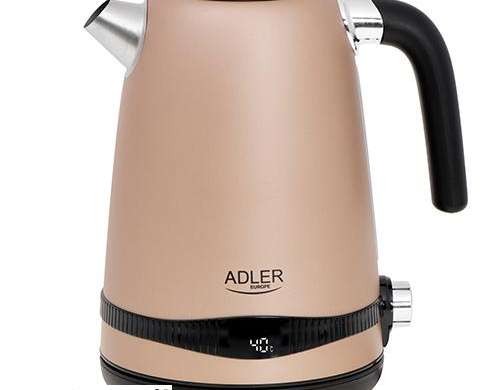 AD 1295 gouden waterkoker 1,7l met LCD en temperatuurregeling