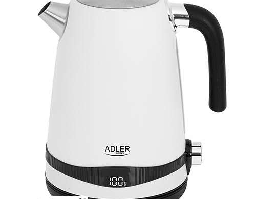 AD 1295 baltas elektrinis virdulys 1,7l su LCD &amp; temperatūros reguliavimu