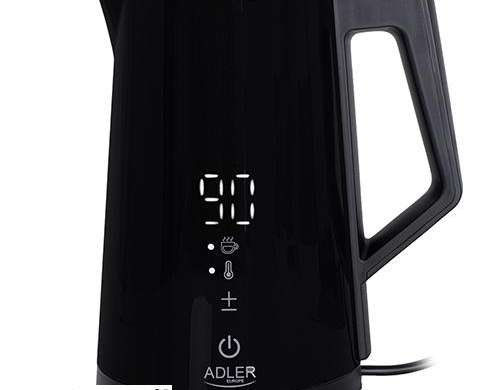 AD 1345 črna kovinska kuhalna posoda z regulacijo temperature 1.7l STRIX