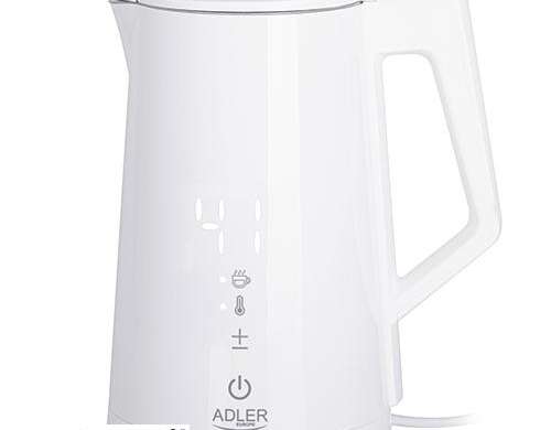 AD 1345 weißer Wasserkocher mit Temperaturregelung 1,7 l STRIX