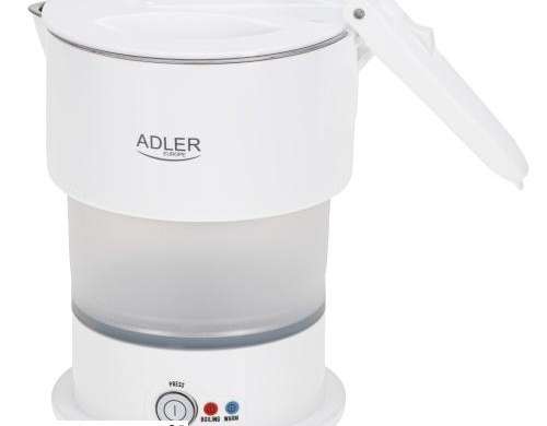AD 1377 Weißer Silikonwasserkocher 0,6 l ? für unterwegs