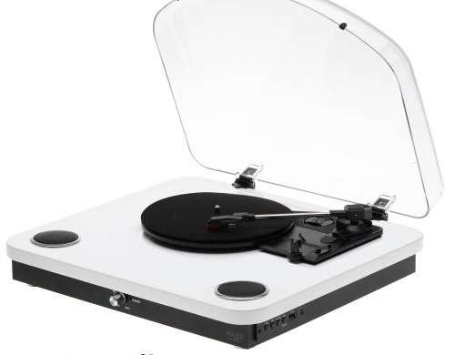 AD 1914 Witte platenspeler met USB en Bluetooth