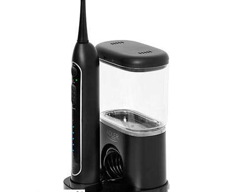 AD 2180 escova de dentes sónica preta com irrigador 2 em 1