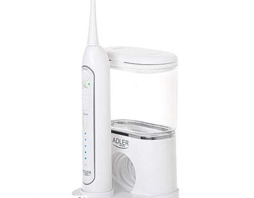 AD 2180 weiße Schallzahnbürste mit 2-in-1-Irrigator