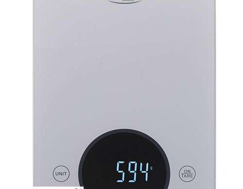 AD 3173 silberne Küchenwaage bis 10kg LED
