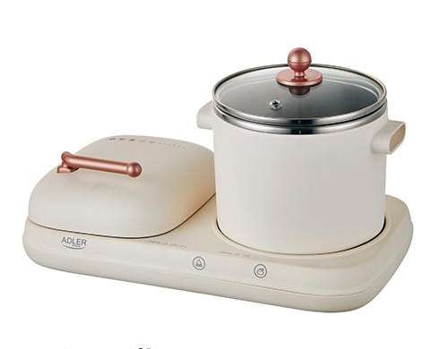 AD 6421 2-in-1 hommikusöögijaama grill ja keedupott