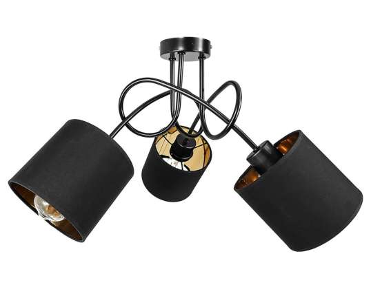 Závesná lampa VIGO max. 3x60W. E27. Čierny