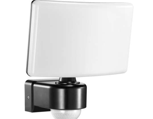 TOS LED 30W zahradní reflektor s PIR. 2200lm. IP65. 4000K. PC. černý