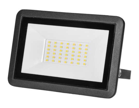 FARO LED proiettore 30W. 2400lm. IP65. 4000K. alluminio   vetro