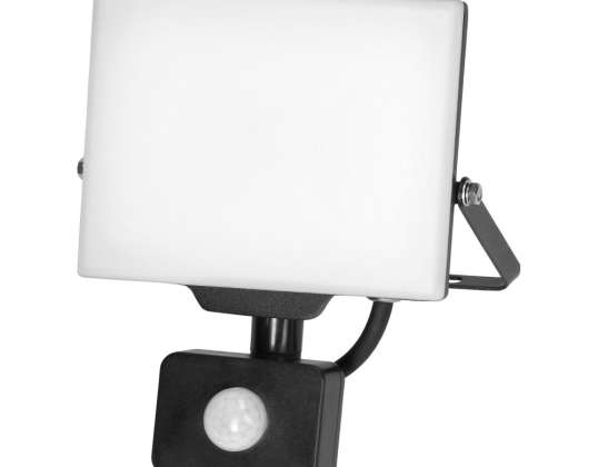 PORTO S LED 30W PIR'li projektör. 2400lm. IP44. 4000K. alüminyum   polikarbonat