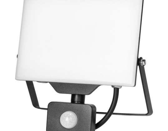PORTO S LED 50W projecteur avec PIR. 4000lm. IP44. 4000K. aluminium + polycarbonate