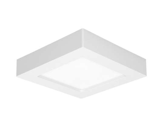 LETI LED 12W. Deckenleuchte des Typs Downlight. Aufputz. quadratisch. 800lm. 3000K. weiß. integrierter LED-Treiber