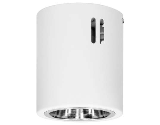 KORIN 10. luminaire de type downlight. 60W. E27. acier. blanc