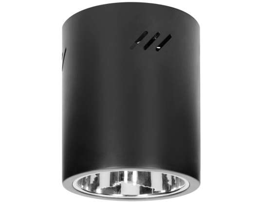 KORIN 16. luminaire de type downlight. 60W. E27. acier. noir