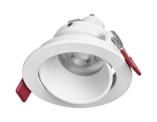 FONDI RC dekoratīvā rāmja punktiem. MR16/GU10 max. 50W. apaļa. fiksēta. alumīnija. balta