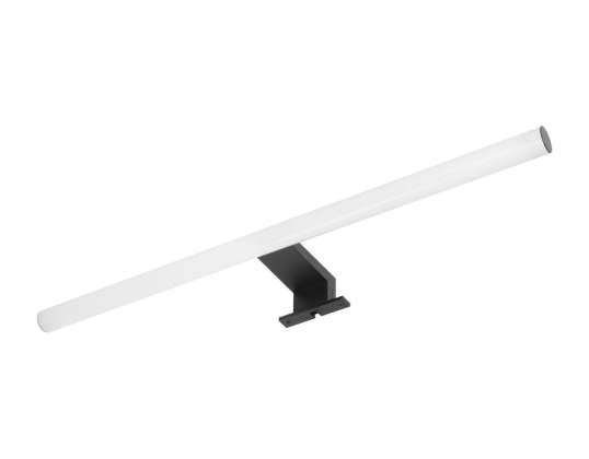 PEEGEL LED 9W, lámpara sobre el espejo, 810lm, 4000K, longitud 60 cm, plástico+acrílico, negro