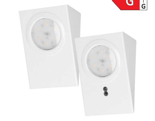 Under-cabinet light fixture set MAKAN LED 2W. 180lm. 4000K. with touchless switch. white