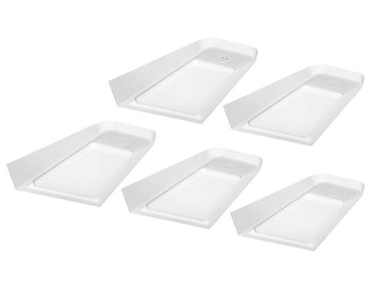 DIKI sett med 5 LED-under-lamper. 5x2W. 4000K. med berøringsfri bryter. hvit