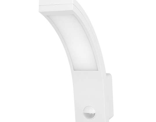 PIRYT LED 10W. садове освітлення зі сенсором руху 140st. 800lm. IP54. 4000K. біле