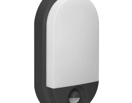NEFRYT LED 10W. garden light with motion sensor. 800lm. IP54. 4000K. black