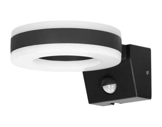 HOWLIT LED 20W. садовий світильник із датчиком руху. 1800lm. IP65. 4000K. чорний
