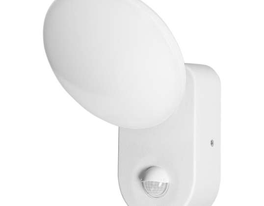 RIOLIT LED 15W. puutarhavalaistus liiketunnistimella. 1100lm. IP65. 4000K. valkoinen