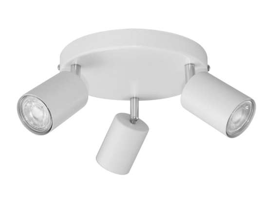 RINO wall and ceiling fixture. max power 3x50W. GU10. IP20. white