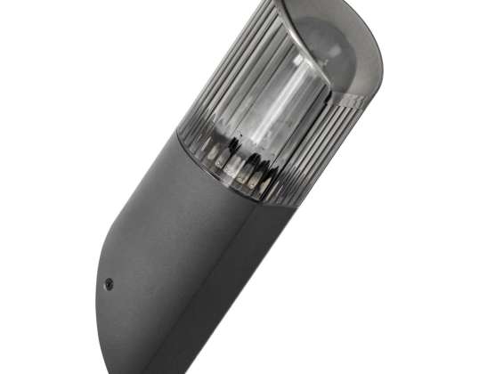 PEONIA οικιακό φωτιστικό κήπου. E27. μέγ. 15W. IP54. κεκλιμένο. μαύρο