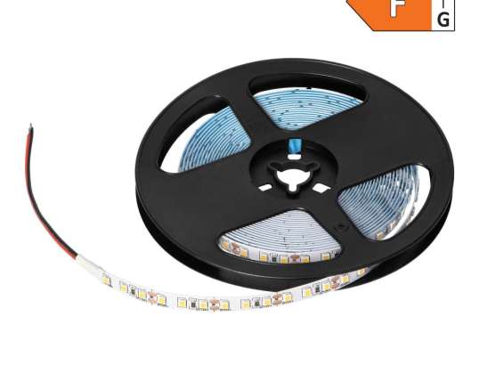Ruban LED 12V. 2835. 120L/m. 1000lm/m. 9.6W/m. IP20. 6000K. 5m