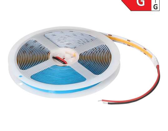 Bande LED COB 12V. 480L/m. 800lm/m. 10W/m. IP20. 3000K. 5m