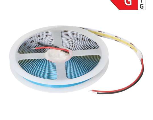 Taśma LED COB 12V. 480L/m. 900lm/m. 10W/m. IP20. 6000K. 5m