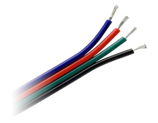 Câble pour bandeaux LED RGB. 4x0,35mm2. 25m